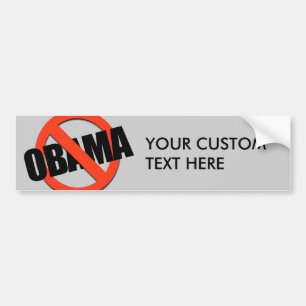 NO OBAMA BUMPER STICKER