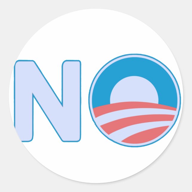 No Obama Sticker (Front)