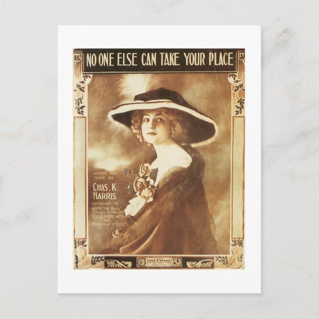 No One Else Can Take Your Place Songbook Cover Postcard (Front)