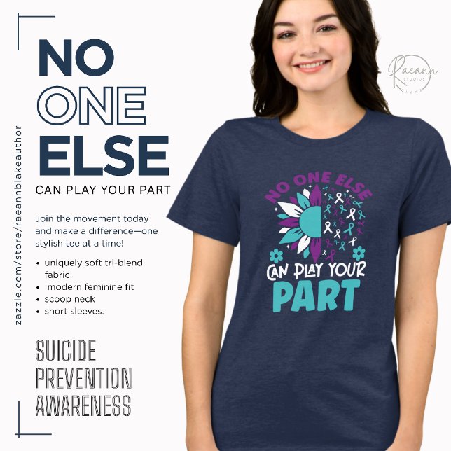 No One Else Suicide Prevention Awareness Tri-Blend Shirt (Creator Uploaded)