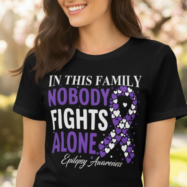 No One Fights Alone Epilepsy Family Tri-Blend Shirt (Creator Uploaded)