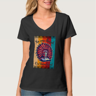 No One Illegal On Stolen Land Native Retro Vintage T-Shirt
