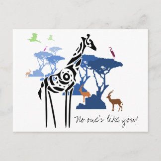 No one is like you! postcard