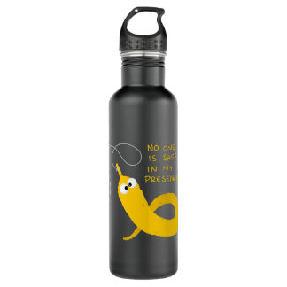 No one is safe in my presence Worm on a String 710 Ml Water Bottle