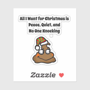 No One Knocking Funny Christmas Toilet Humour