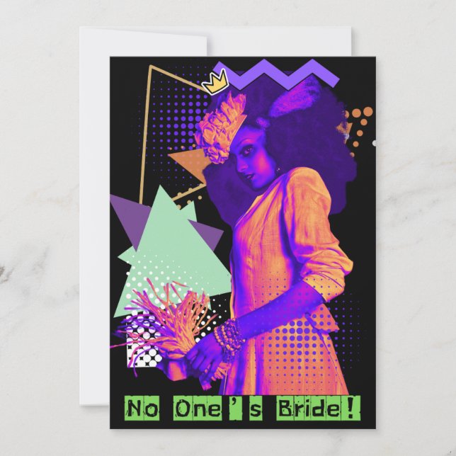 No One’s Bride Halloween Invitation (Front)