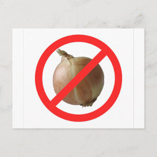 No Onion Postcard