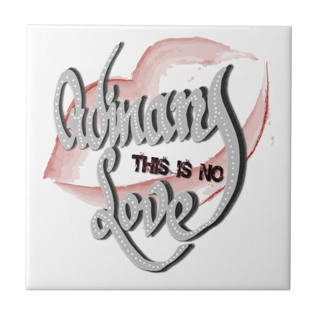 No Ordinary Love, Ceramic Tile (Front)