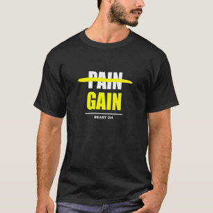No Pain No Gain Fitness Gym Bodybuilding Training T-Shirt