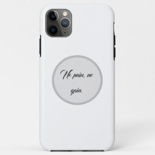 No Pain No Gain GYM Motivation quotes And Lig Case-Mate iPhone Case