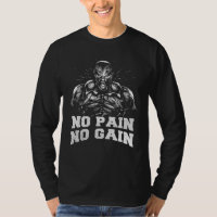 No Pain No Gain Gym Muskel Bodybuilding Kraftsport