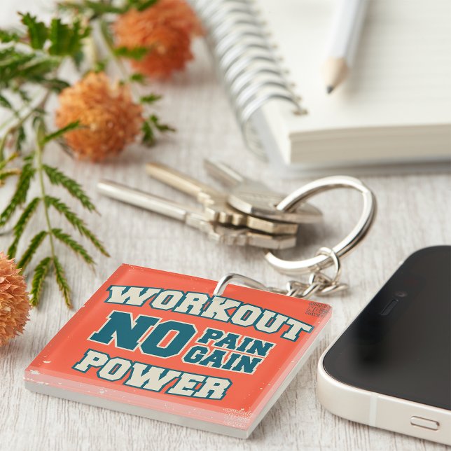 No Pain No Gain Workout Power Key Ring (Creator Uploaded)