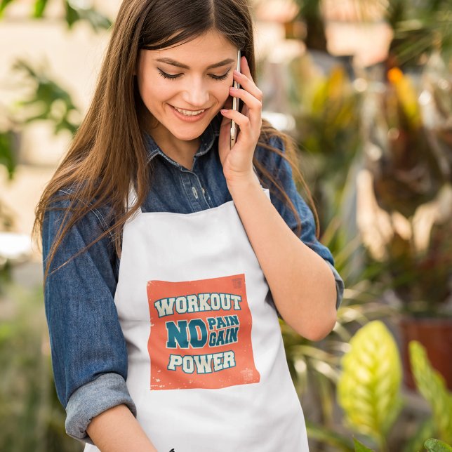 No Pain No Gain Workout Power Standard Apron (Creator Uploaded)