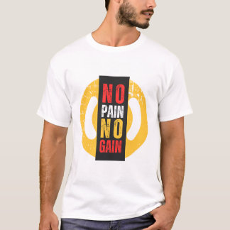 No Pain Typography T-Shirt