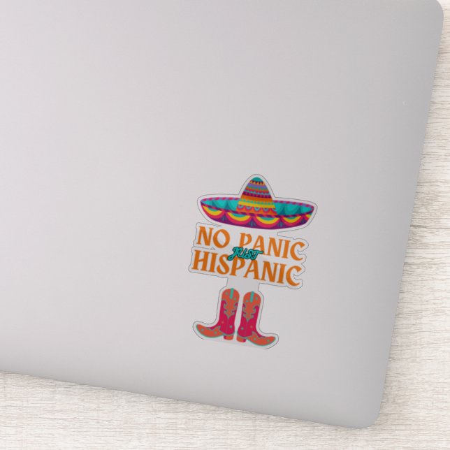 No Panic Hispanic Heritage Month Funny Hispanic (Detail)