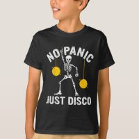 No Panic Just Disco Funny Skeleton Dancing Goth Em