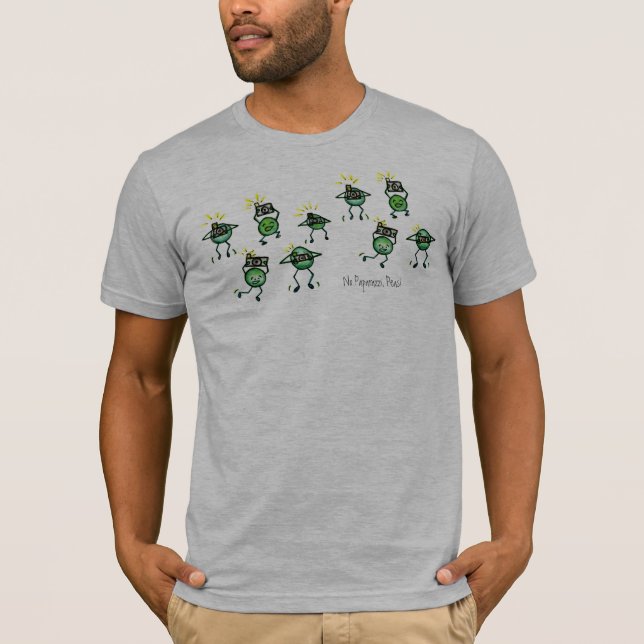 No Paparazzi Peas, tee (Front)