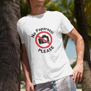 No Paparazzi Please - Almost Famous T-Shirt
