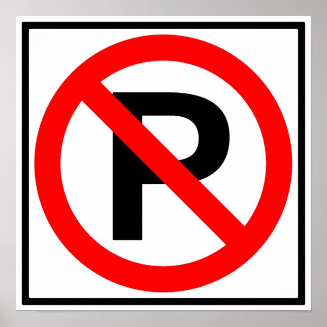 No Parking Highway Sign (Front)