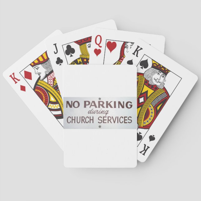 No Parking Playing Cards (Back)