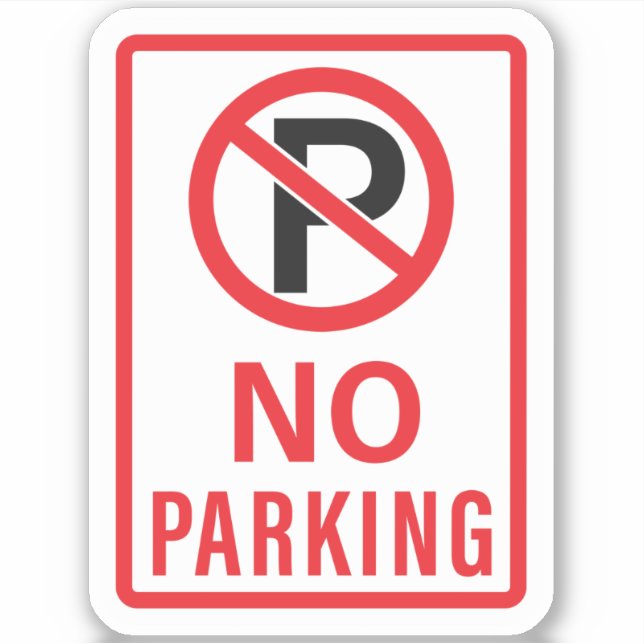 No Parking Sign (Front)