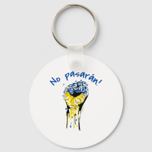 No Pasaran Socialist Spanish Civil War Ukraine Key Ring