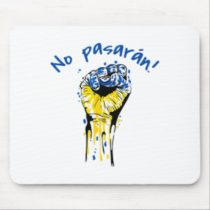 No Pasaran Socialist Spanish Civil War Ukraine Mouse Pad