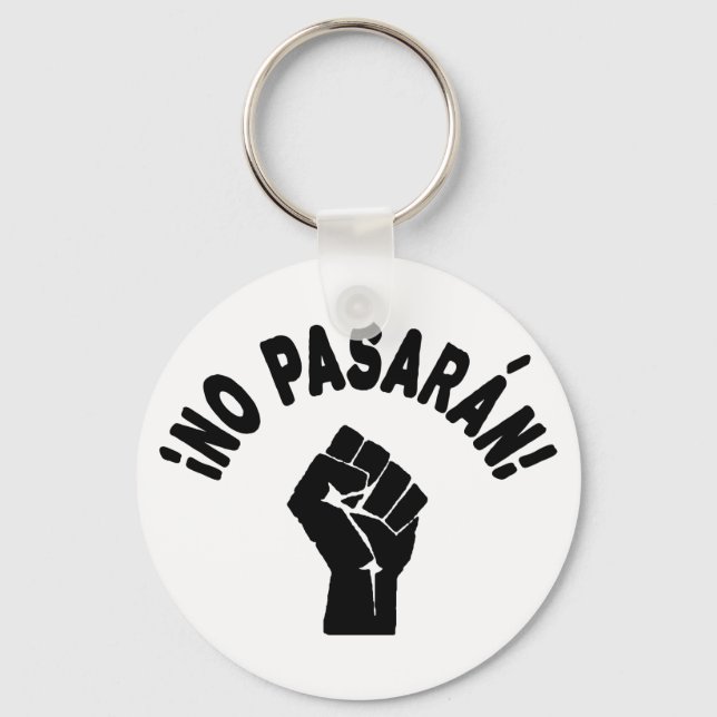 No Pasaran - They Shall Not Pass Key Ring (Front)