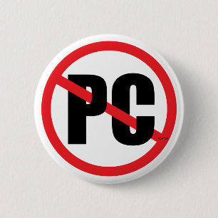 No PC 6 Cm Round Badge