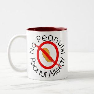 NO PEANUTS! Peanut Allergy Coffee Mug