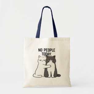 No People Today Grumpy Cats Tote Bag