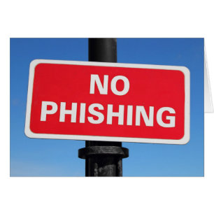 No Phishing Sign