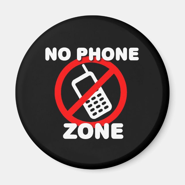 No Phone Zone Magnet (Front)