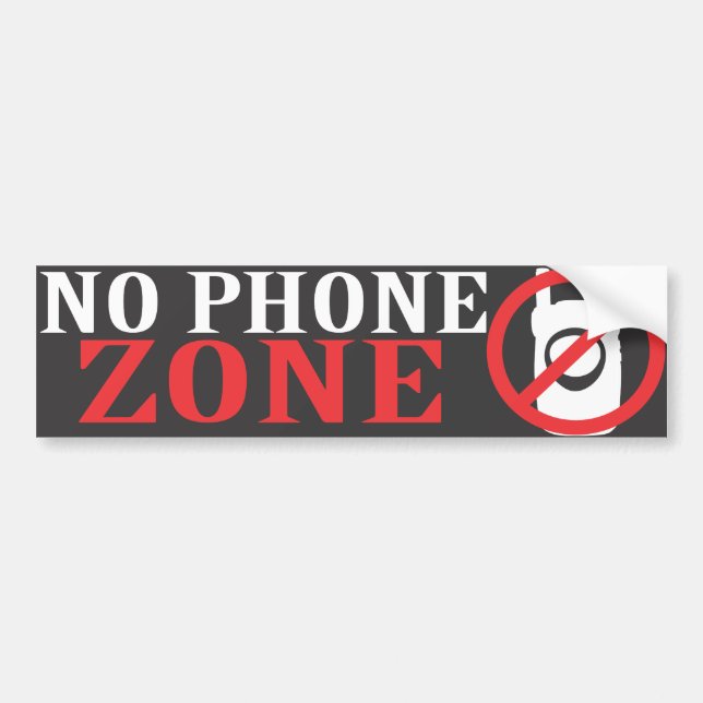 No Phone Zone Sticker (Front)