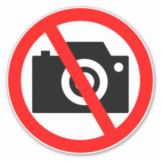 no photography camera allowed symbol 