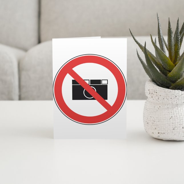No Photography Sign Card (Creator Uploaded)