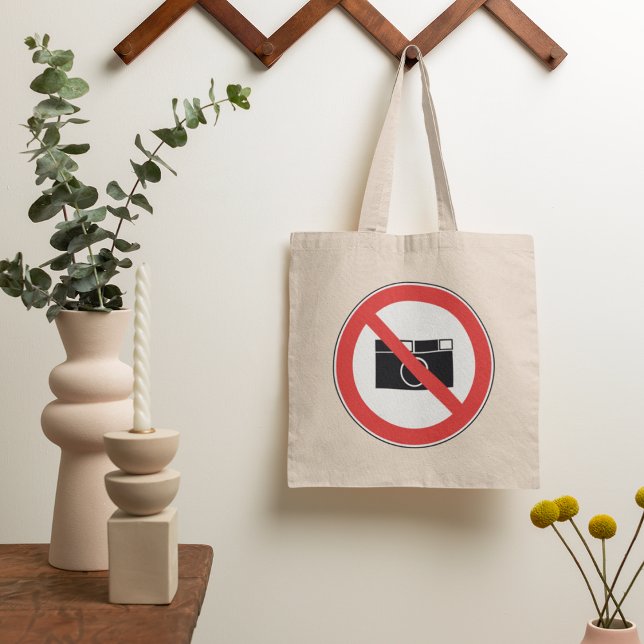 No Photography Sign Tote Bag (Creator Uploaded)