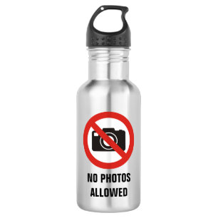 No Photos Allowed 532 Ml Water Bottle