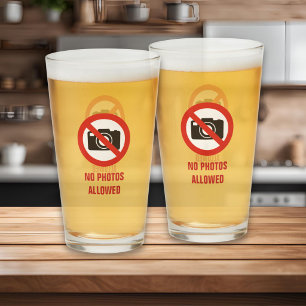 No Photos Allowed Glass