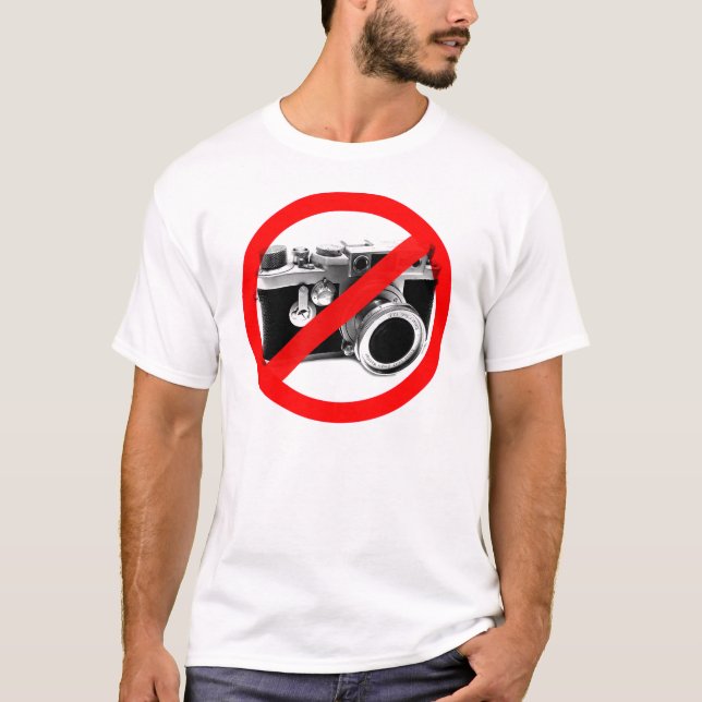NO PICTURES PLEASE T-Shirt (Front)