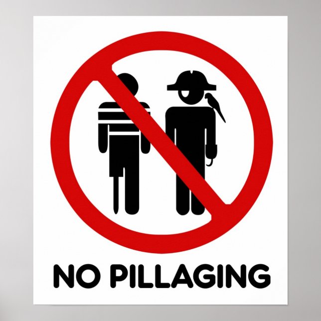 No Pillaging - Poster (Front)