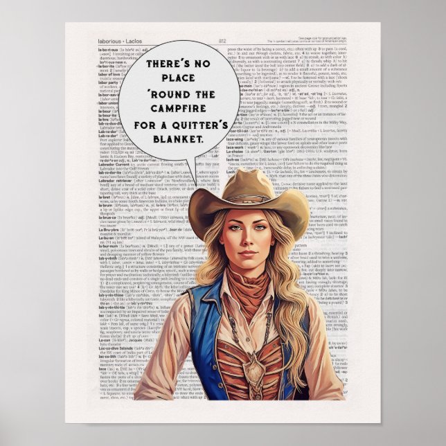 NO place around campfire for quitter's blanket Poster (Front)