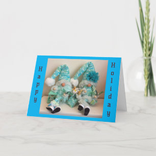 NO PLACE LIKE "GNOME" FOR THE HOLIDAYS/FRIENDS TOO HOLIDAY CARD