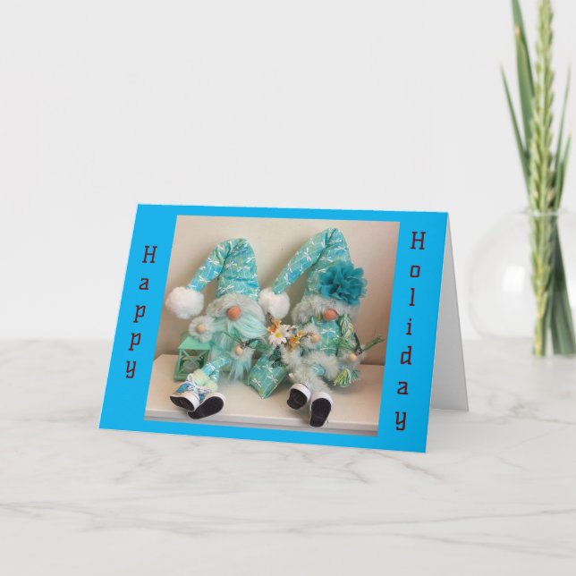 NO PLACE LIKE "GNOME" FOR THE HOLIDAYS/FRIENDS TOO HOLIDAY CARD (Front)