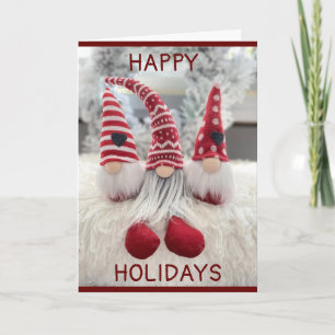 NO PLACE LIKE "GNOME" FOR THE HOLIDAYS HOLIDAY CAR CARD