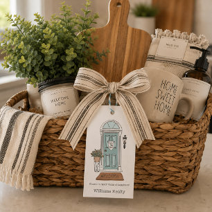 No Place Like Home Door Custom Real Estate Gift Tags