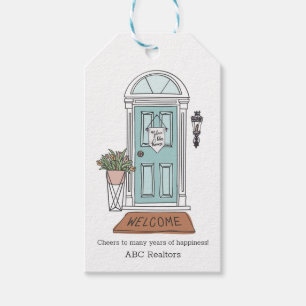 No Place Like Home Door Custom Real Estate Gift Tags