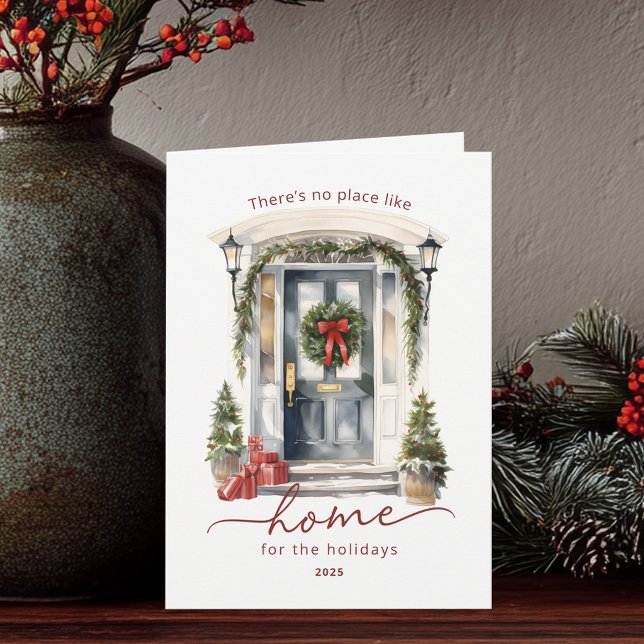 No Place Like Home Holidays Realtor Christmas Card (Creator Uploaded)