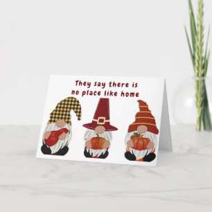 **NO PLACE LIKE HOME SAYS GNOME** CONGRATULATIONS CARD