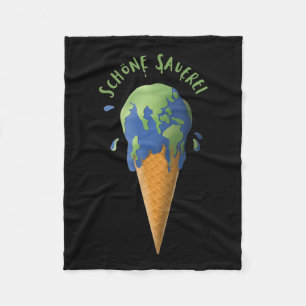 No Planet B Environmental Protection Earth Mens Wo Fleece Blanket